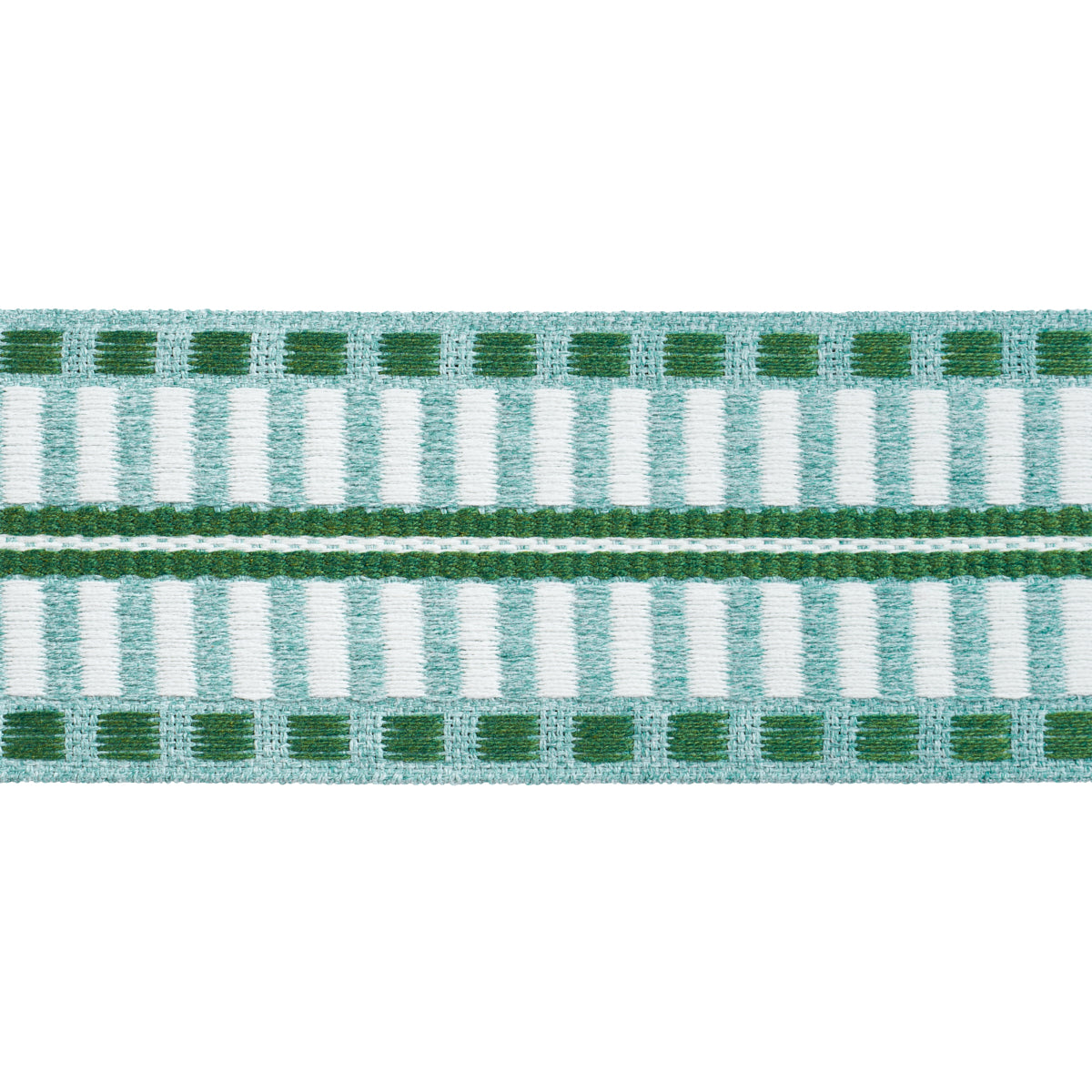 Schumacher “Jacobsen Tape” Indoor/Outdoor Trim, Mineral