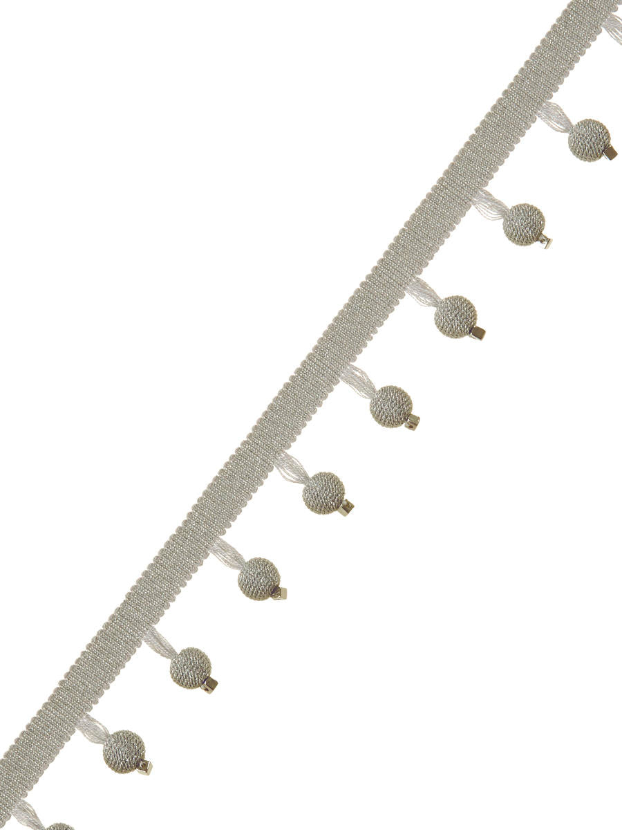 Maxim Metallic Trim – Shimmering Metallic Border Tape, Grey, Metallic