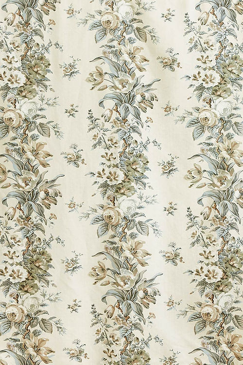 Mansfield Fabric – Historic Floral Linen