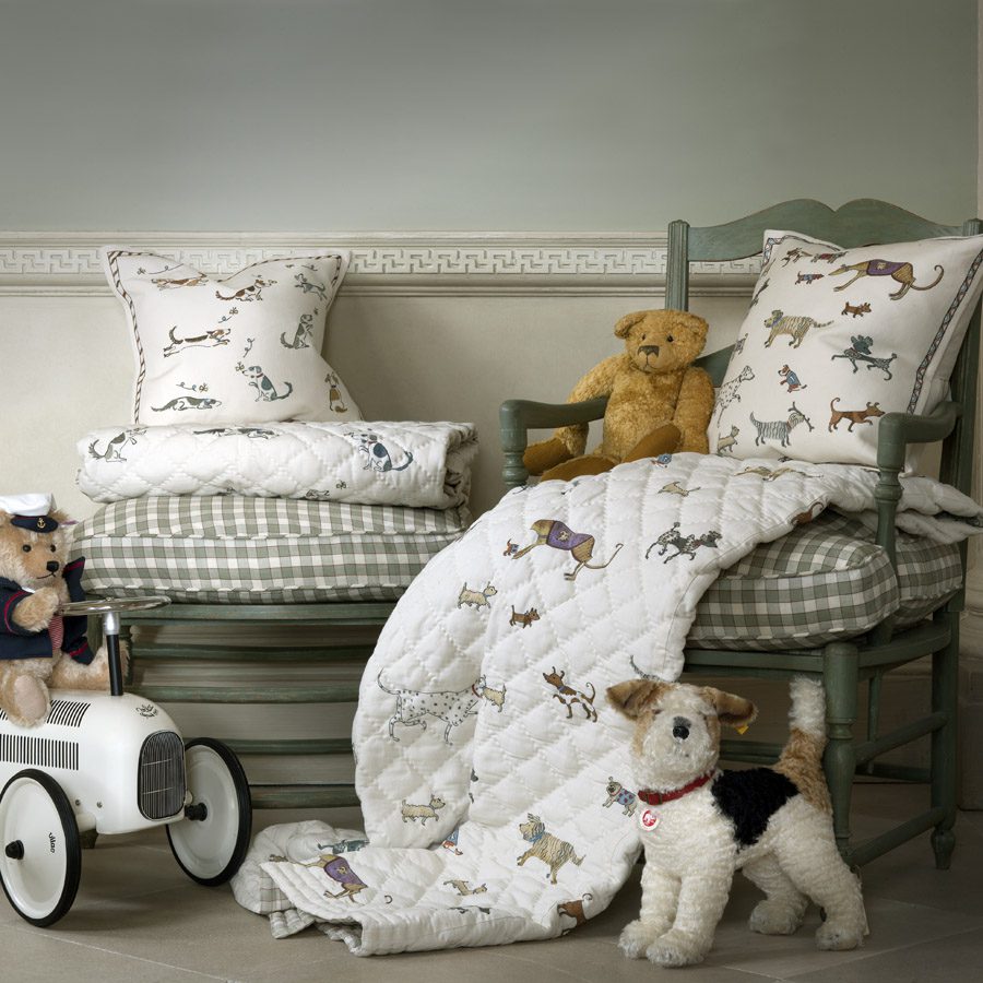 Dogs on Parade - Embroidered Cushion