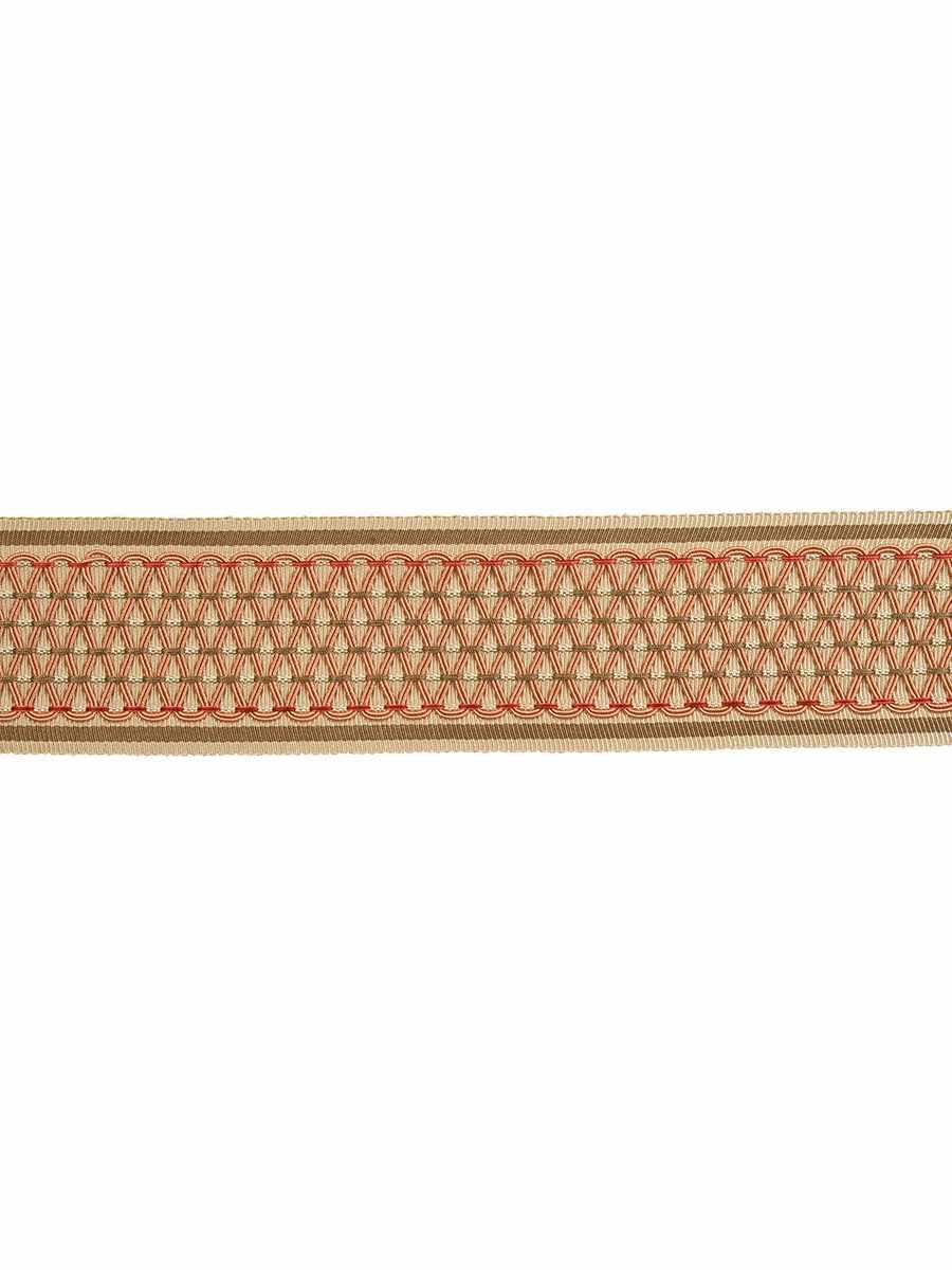 Carafe Tape – Decorative Border Tape, Taupe / Tan, Linen, Pink