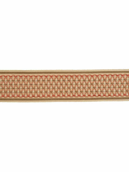 Carafe Tape – Decorative Border Tape, Taupe / Tan, Linen, Pink