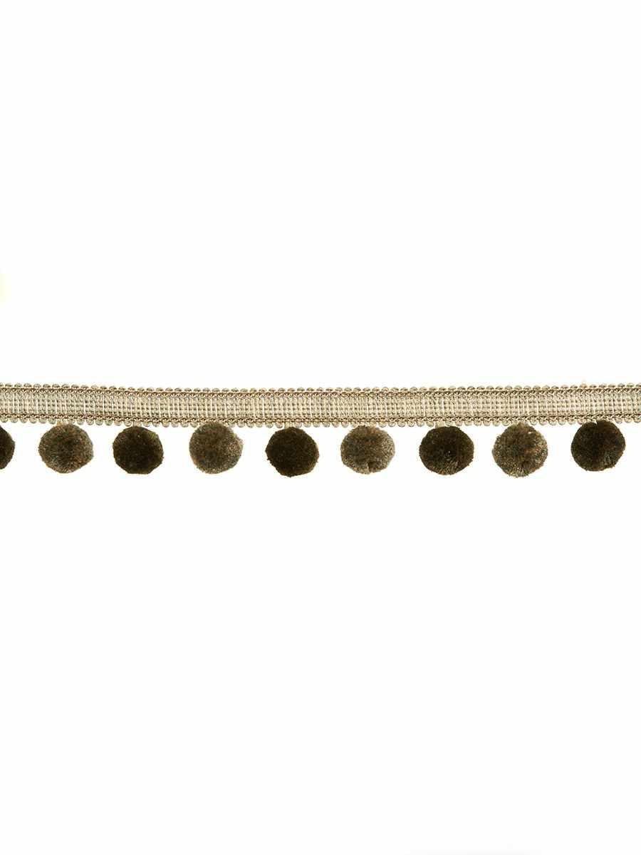 Sugarbath Tape – Pom-Pom Fringe Trim, Taupe / Tan