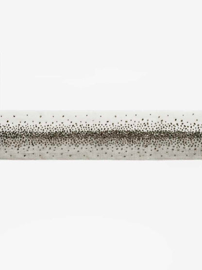 Intersperse Trim – Beaded Linen-Blend Border Tape, Grey