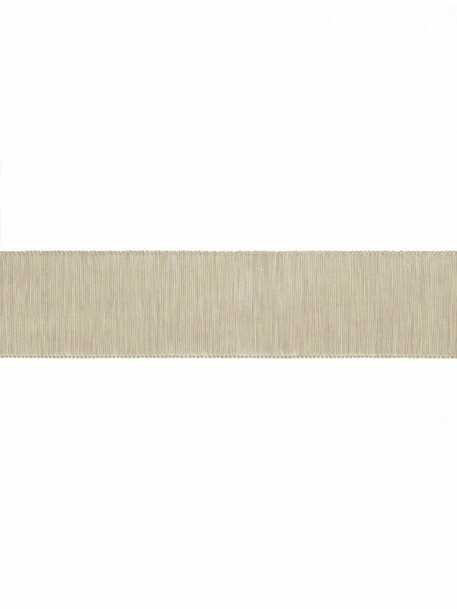 Silken Trim – Luxe Pure Silk Border Tape, Brown, Taupe / Tan