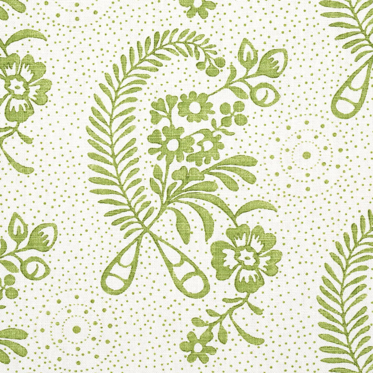 Millicent Fabric – 100% Linen Vintage Hand-Block Design