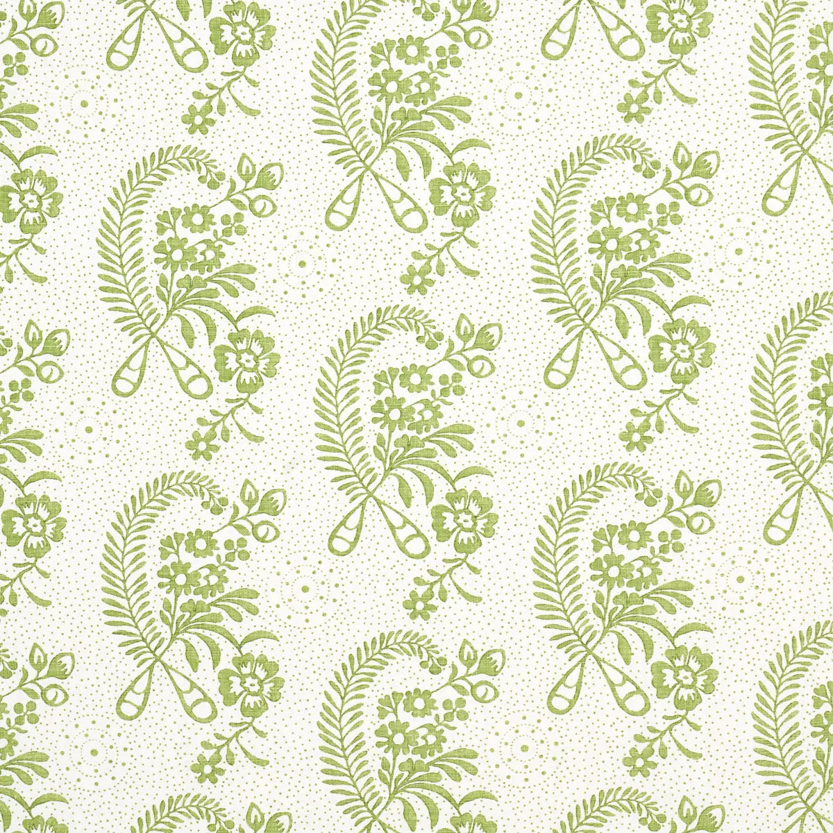 Millicent Fabric – 100% Linen Vintage Hand-Block Design
