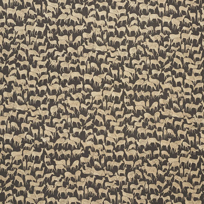 Fauna Fabric – UK Linen-Cotton Blend with Hand-Drawn Deer Pattern