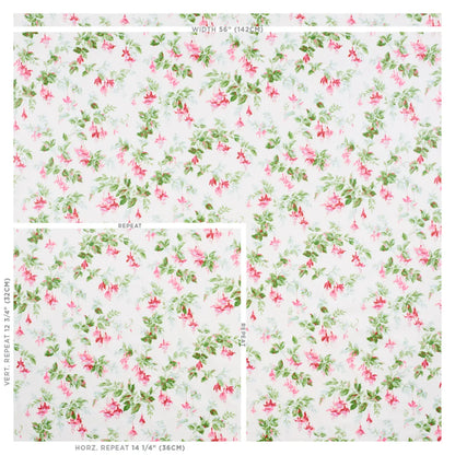 Garden Gate Chintz Fabric – Painterly Floral Cotton (54” Width)