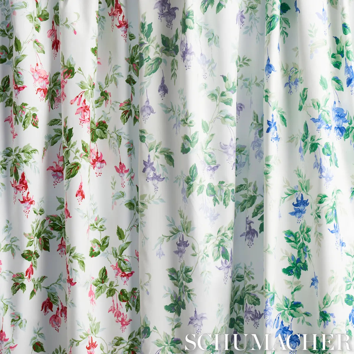 Garden Gate Chintz Fabric – Painterly Floral Cotton (54” Width)