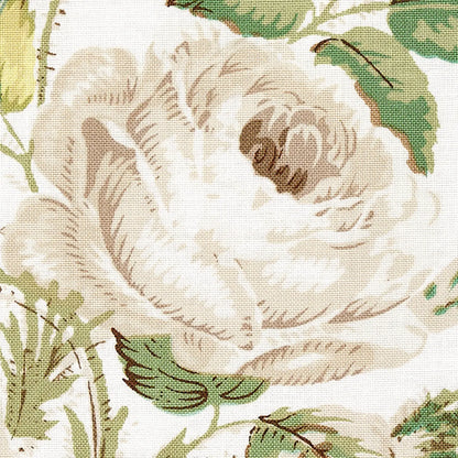 Loudon Rose Fabric – Romantic Painterly Cotton Rose Bouquet (54” Width)