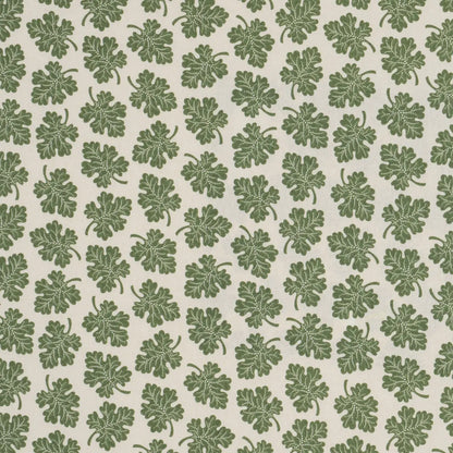 Olive Fabric – 100% Cotton Leaf Pattern by Rita Konig