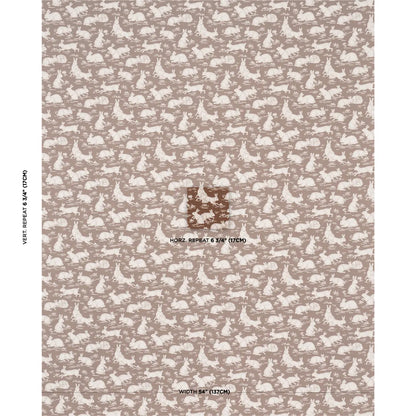 Cottontails Fabric – Belgian Cotton-Linen with Woodland Rabbit Pattern