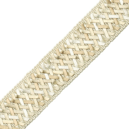1.4″ Normandy Hand-woven Border, 02 IVORY