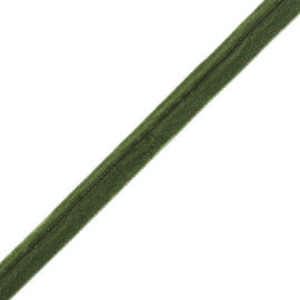 ¼″ Swiss Velvet Piping, 549 MOSS