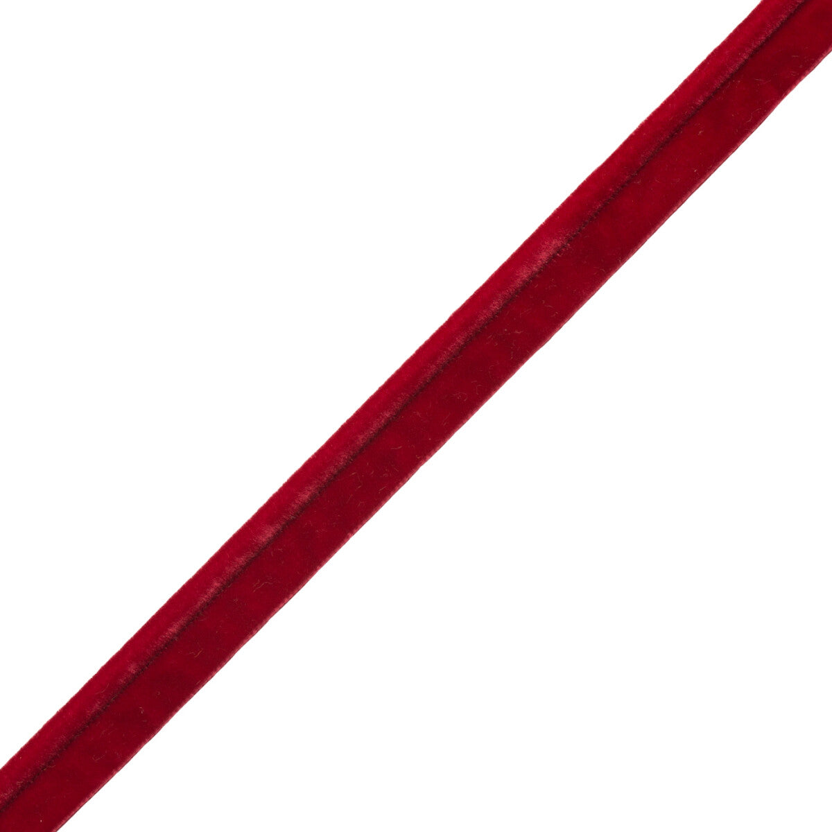 ¼″ Swiss Velvet Piping, 614 CRIMSON