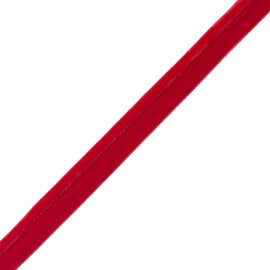 ¼″ Swiss Velvet Piping, 644 SCARLET