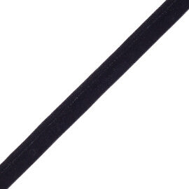 ¼″ Swiss Velvet Piping, 725 ONYX