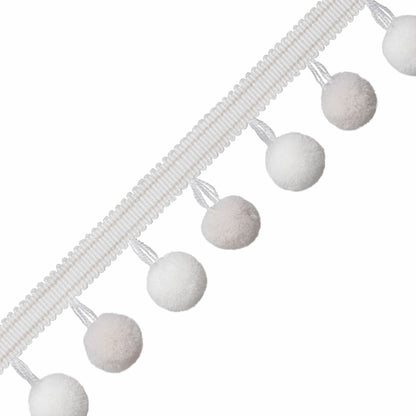1.65″ Cirque Pom Pom Fringe, 37 CHALK