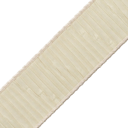 2″ Tarantella Pleated Border – Parchment, 03 PARCHMENT
