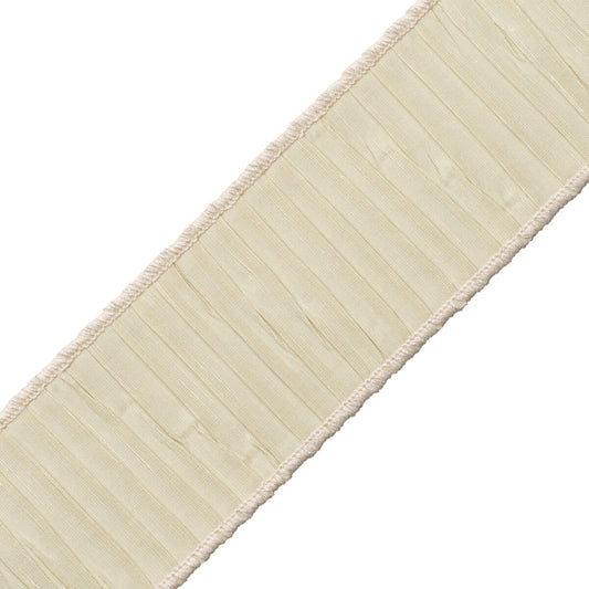2″ Tarantella Pleated Border – Parchment, 03 PARCHMENT