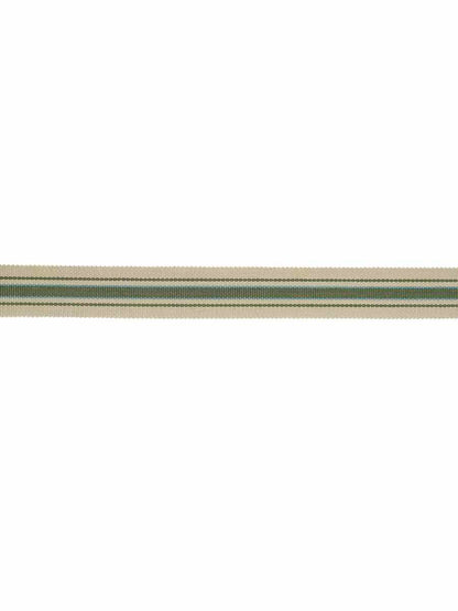 Didion Trim – Textured Linen-Blend Border Tape, Green