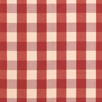 Camden Cotton Check Fabric – Classic Buffalo Check 100% Cotton, Red