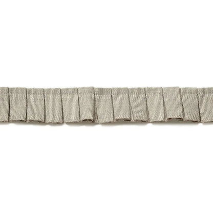 Colette Pleated Ruche Trim – Tailored Linen Accent, Greige