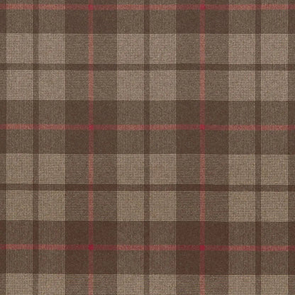 Montana Wool Plaid Fabric – Oxford Grey Houndstooth Check, Java
