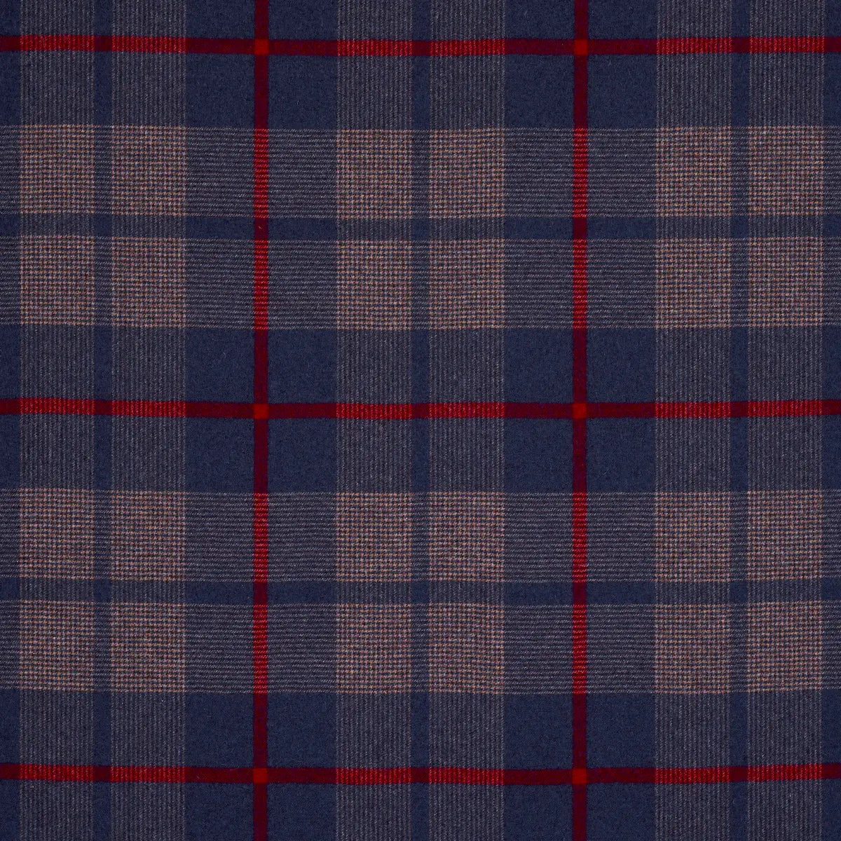 Montana Wool Plaid Fabric – Oxford Grey Houndstooth Check