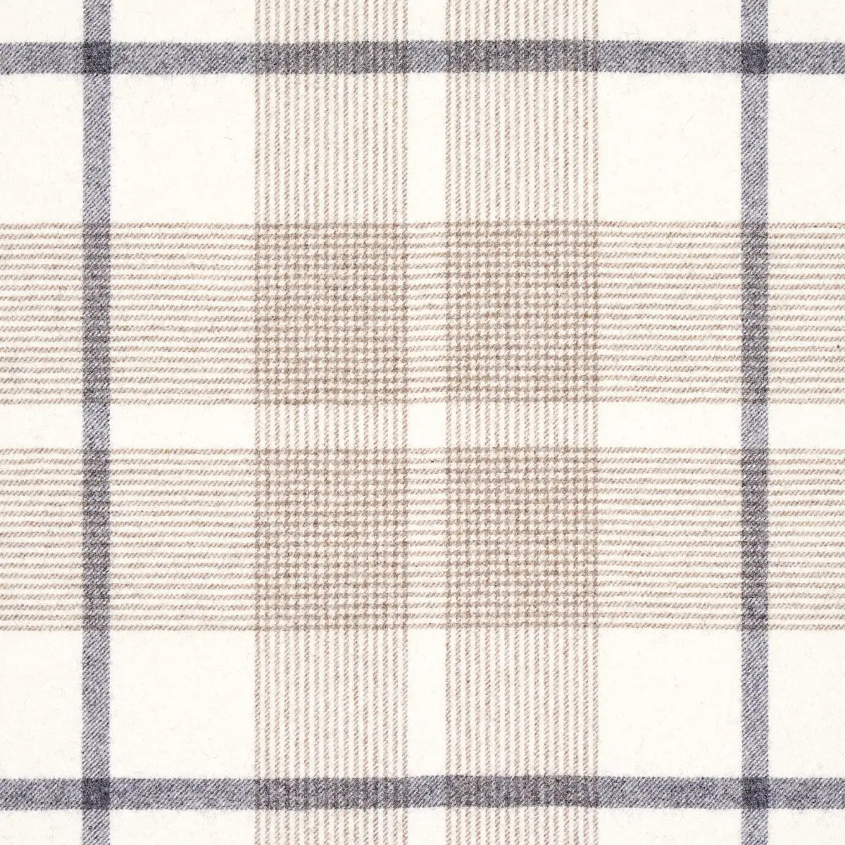 Montana Wool Plaid Fabric – Oxford Grey Houndstooth Check