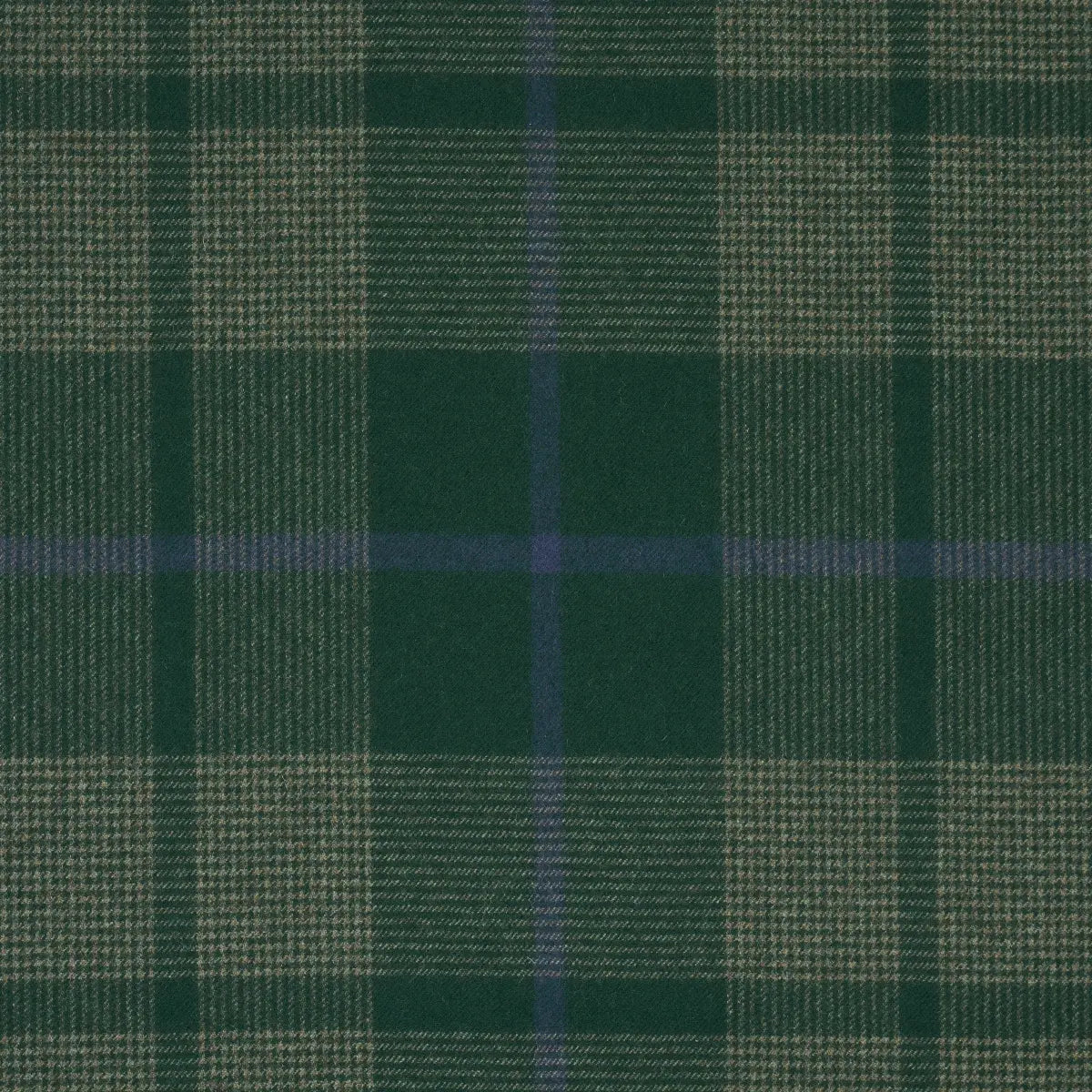 Montana Wool Plaid Fabric – Oxford Grey Houndstooth Check