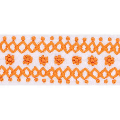 Sunnyvale Tape – Decorative Linen-Blend Trim, Orange