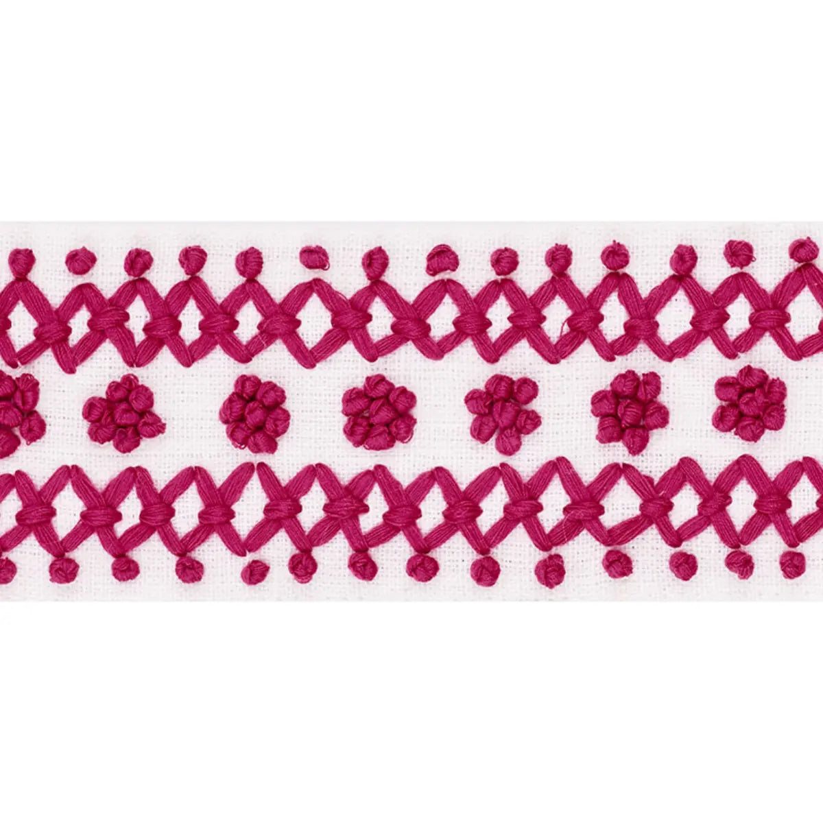 Sunnyvale Tape – Decorative Linen-Blend Trim, Pink