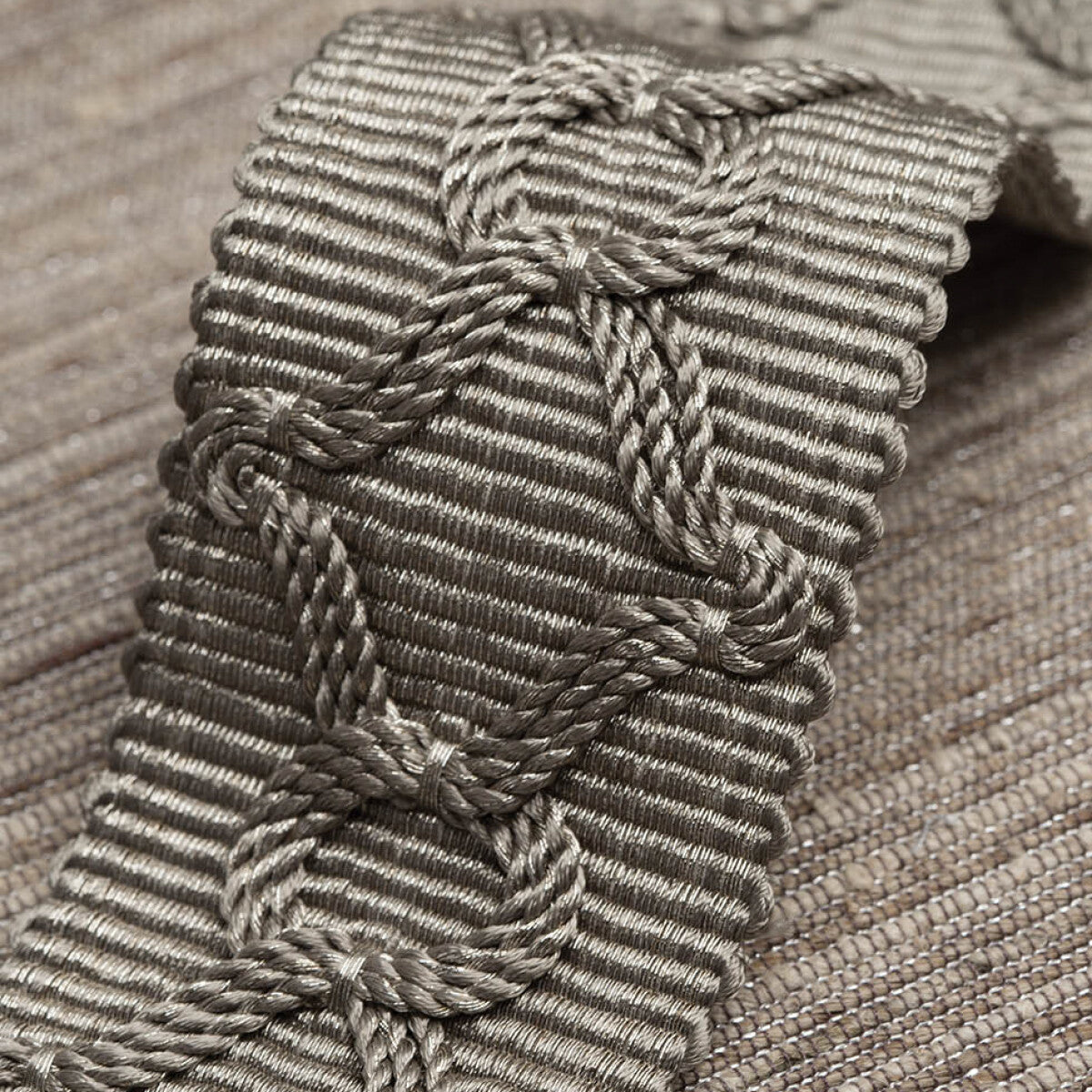 2″ Oberon Braid – White-Gold