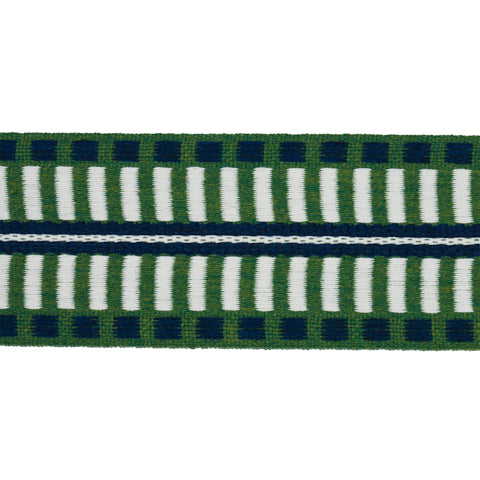 Schumacher “Jacobsen Tape” Indoor/Outdoor Trim, Emerald