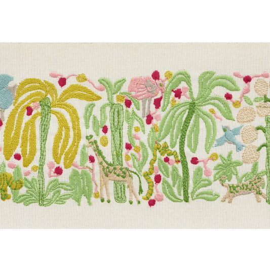 Rousseau Tape – Embroidered Trim, Citron