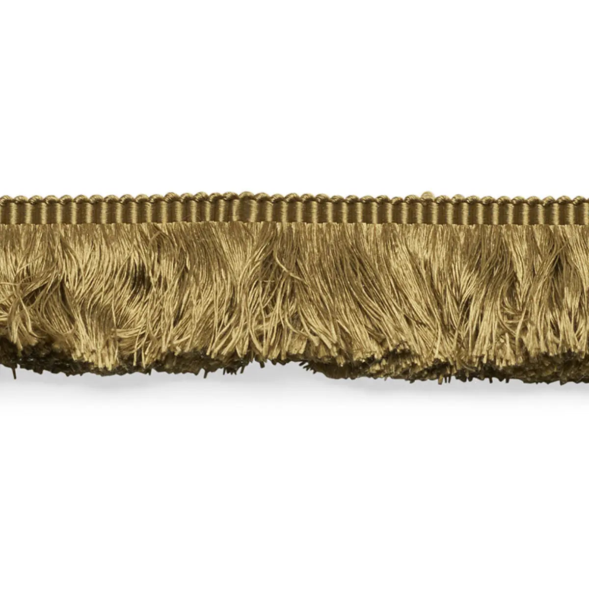 Francois Silk Brush Fringe Trim – Luxurious 100% Silk, Olive