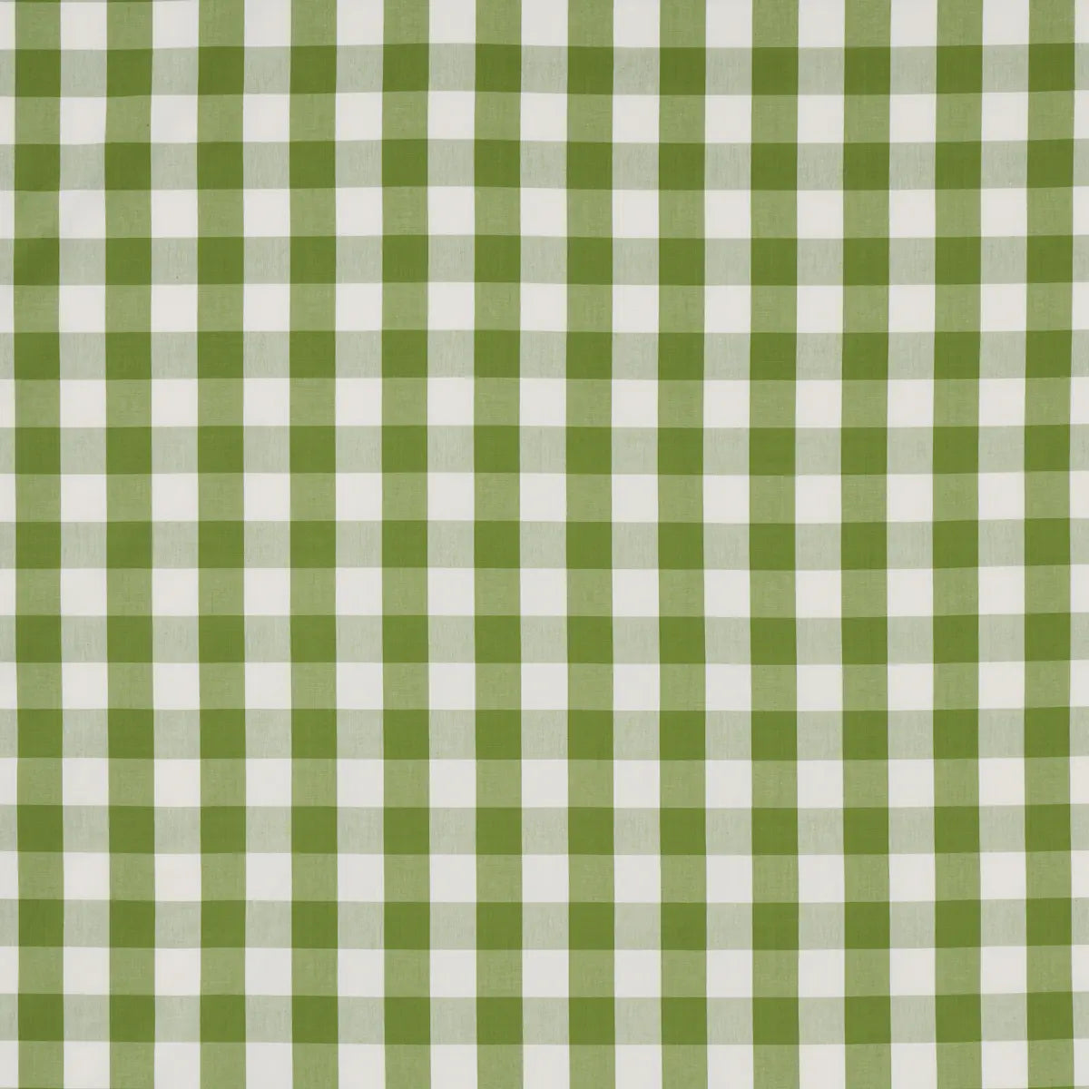 Camden Cotton Check Fabric – Classic Buffalo Check 100% Cotton, Leaf
