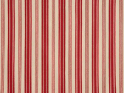 Malmaison Rayure Printed Canvas Stripe, Rouge