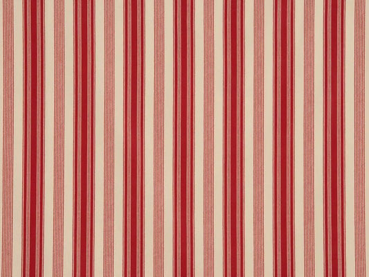 Malmaison Rayure Printed Canvas Stripe, Rouge