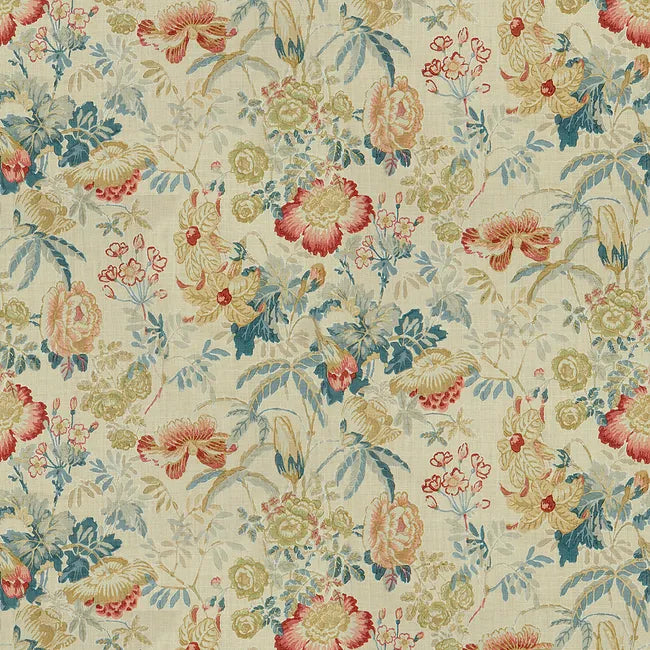 Edenwood Hdb Linen Hand Block Print Fabric by Brunschwig & Fils –  Red/Blue
Linen Hand Block Print Fabric