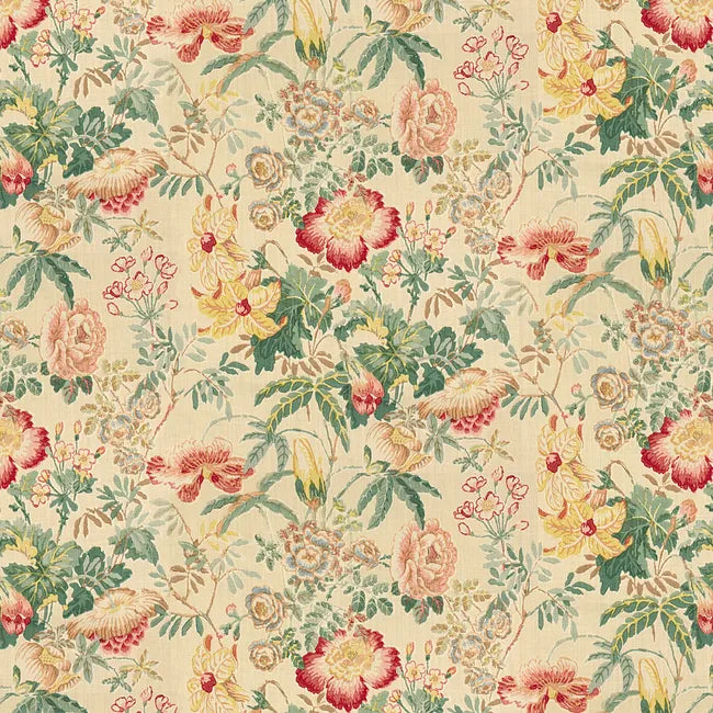 Edenwood Hdb Linen Hand Block Print Fabric , Pink/Green
Linen Hand Block Print Fabric