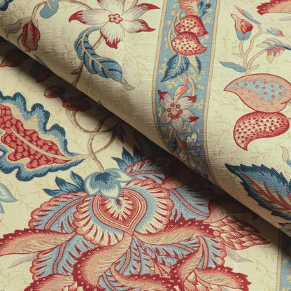 Montflours Print Linen & Cotton Fabric by Brunschwig & Fils – Louverne Collection