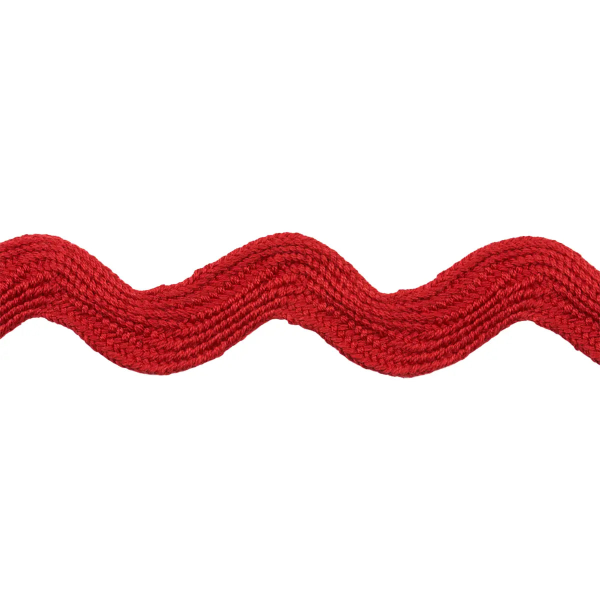 Ric Rac Tape Large – Decorative Cotton Trim, Rosso