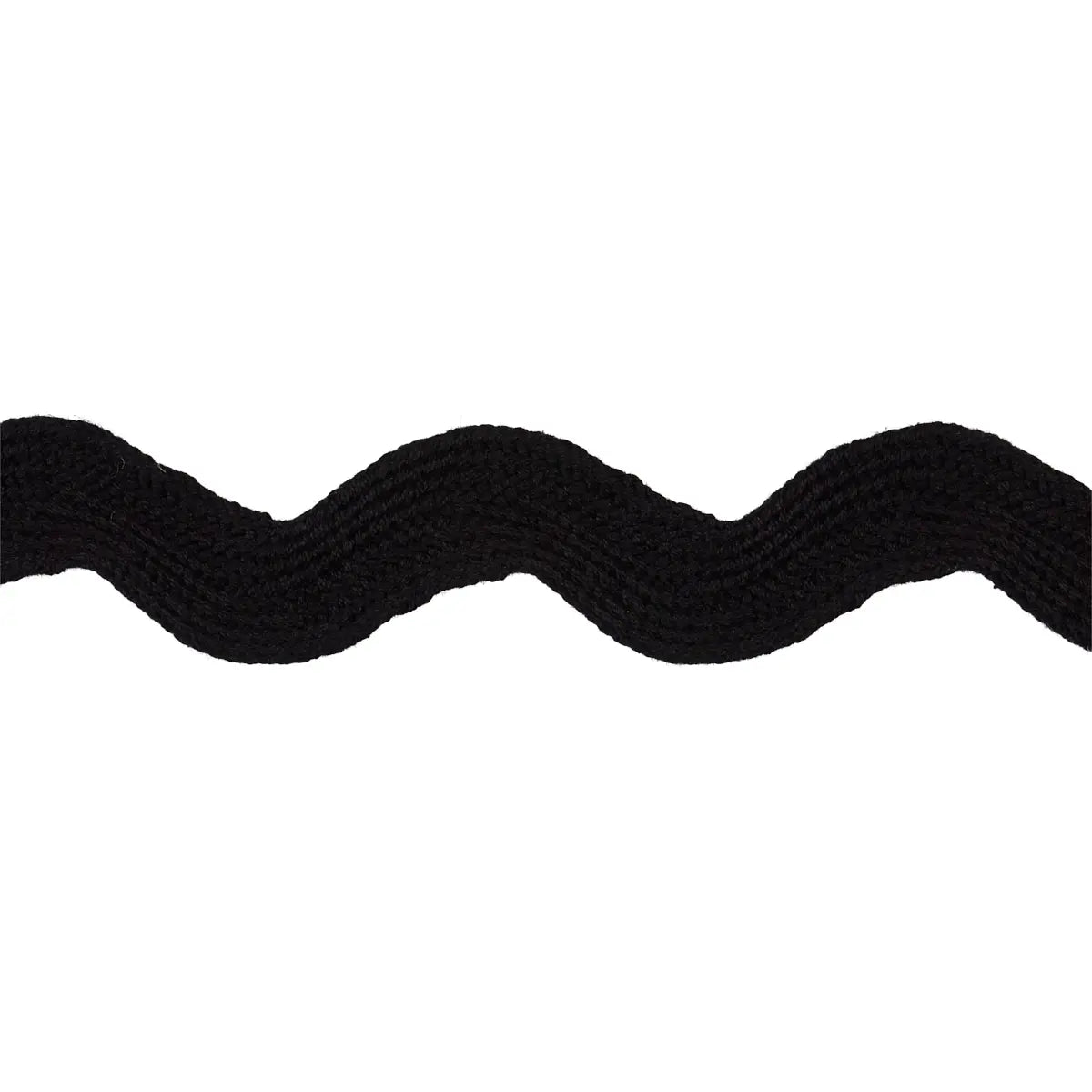 Ric Rac Tape Large – Decorative Cotton Trim, Black