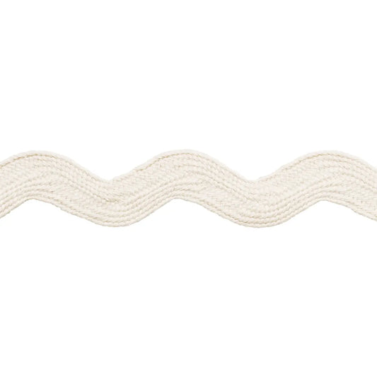 Ric Rac Tape Large – Decorative Cotton Trim, Ivory