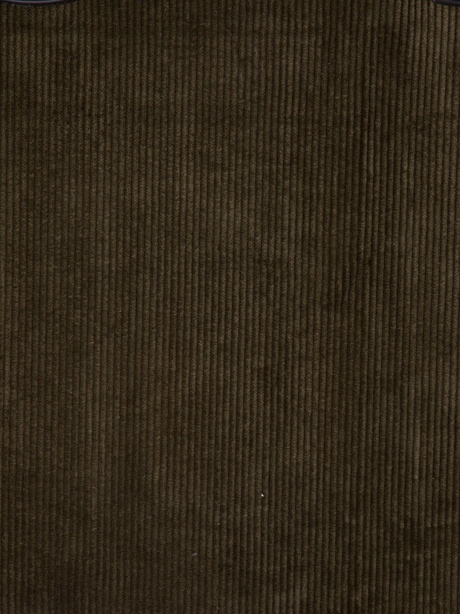 Heavy Cotton Corduroy – Fustian Fabric for Upholstery & Interiors, Dk. Olive