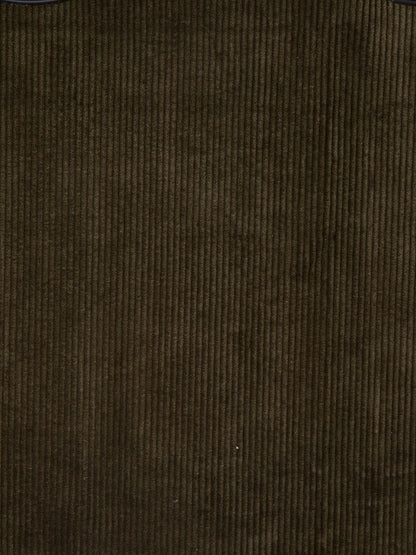 Heavy Cotton Corduroy – Fustian Fabric for Upholstery & Interiors, Dk. Olive