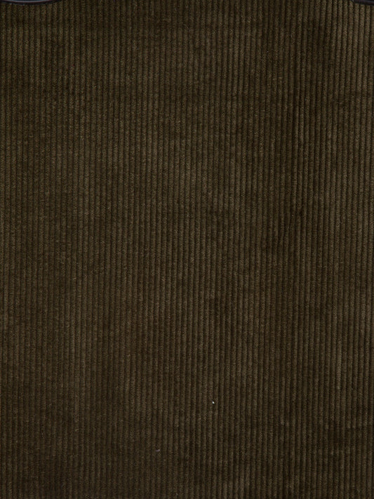 Heavy Cotton Corduroy – Fustian Fabric for Upholstery & Interiors, Dk. Olive